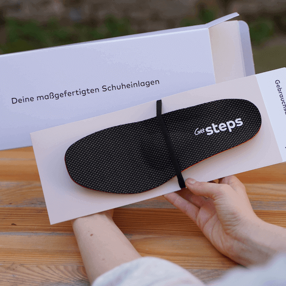 Orthopädische Einlagen von GetSteps mit einem Rezept von der BKK?