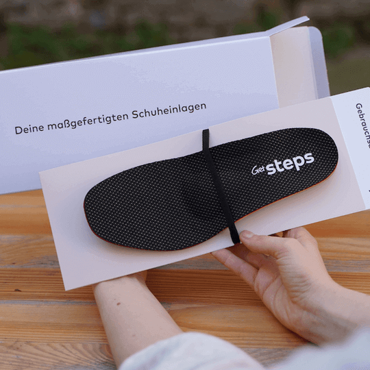 Orthopädische Einlagen von GetSteps mit einem Rezept von der BKK?